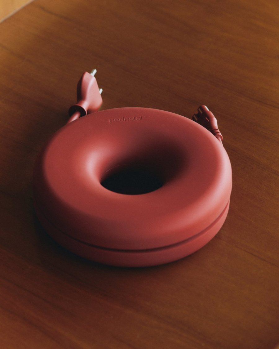 Pedestal Cable Bagel �14 cm, Burnin' Red